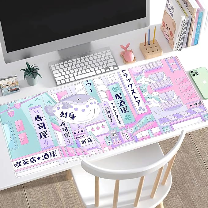 Pastel Tokyo Street Cute Desk Mat - Image 3