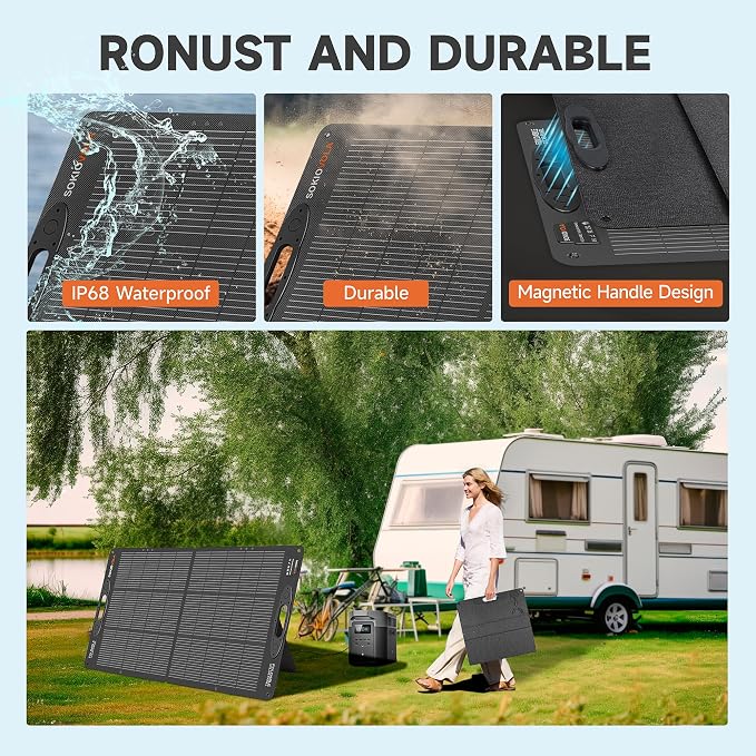 N-Type 16BB 110W 18V Portable Solar Panel Kit, Portable Foldable Solar Panel - Image 6