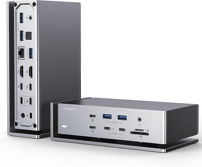 iVANKY FusionDock Max 1 Dual Thunderbolt 4 Chips, 20-in-1 Quad 6K@60Hz Monitor by ivanky