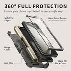 TONGATE for Z Fold 5 Case, Full-Body Military Drop Phone Case for Samsung - Image 3