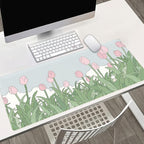 WatercolorTulip Flower Mouse Pads, Extended Gaming Mousepad XXL Kawaii Anime - Image 2