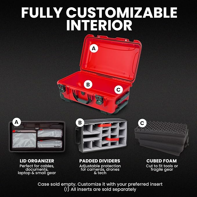 NANUK Wheeled Series 935 Lightweight NK-7 Resin Waterproof Protective Case - Image 3