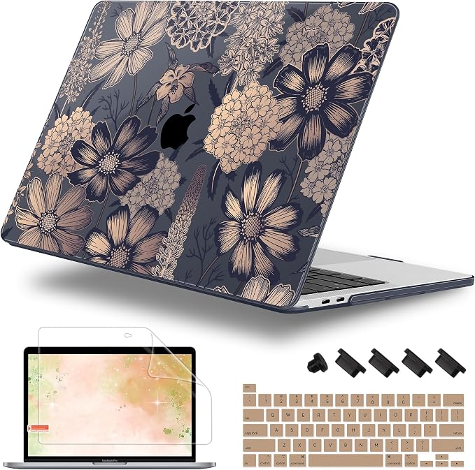 Case for MacBook Pro 13 inch with/Without Touch Bar, Hard Shell + Keyboard by WelcomeViseNewitems