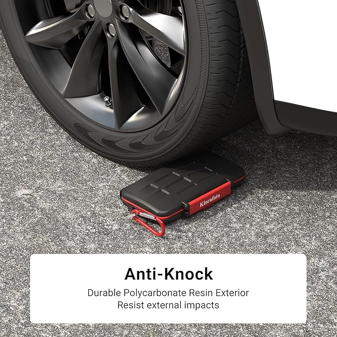 Kiorafoto Professional IPX5 Water-Resistant Anti-Shock Holder Storage SD SDHC - Image 5