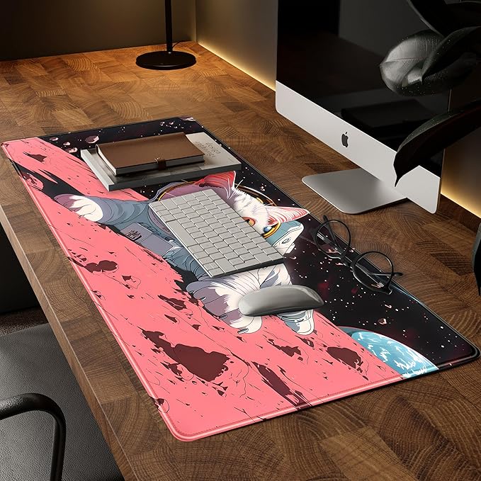 Cat Desk Mat Full Desk Mouse Pad Gaming Mat XXL, Fun Desktop Mats Computer - Image 2