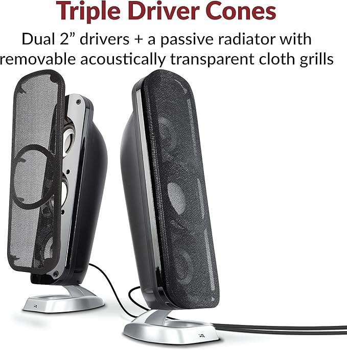 Cyber Acoustics CA-3908 2.1 Multimedia Speaker System - Image 3