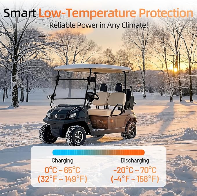 48V 100Ah LiFePO4 Golf Cart Lithium Battery Bluetooth - Image 5