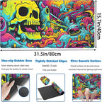 Gaming Desk Mat Skull Desk Pad Extended Mouse Pad XXL, Cool Mouse and Keyboard - Image 3