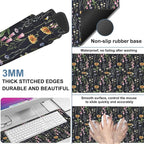 Large Mouse Pad Field Flowers Gaming Desk Pad Computer Keyboard Non-Slip - Image 2