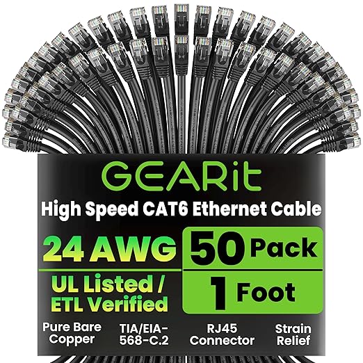 GearIT Cat 6 Ethernet Cable Pack by GEARit