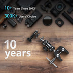 SMALLRIG Super Camera Clamp Mount 2-Pack, Double Ball Head Magic Arm Adapter - Image 4