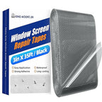 KING MOUNTAIN Black Window Screen Repair Tape, 3inX35FT Heavy Duty Screen by ForABetterHomeLife