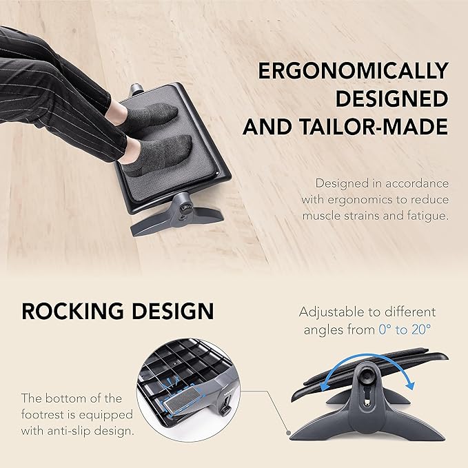 EHO Ottoman, Ergonomic Foot Rest - Image 5