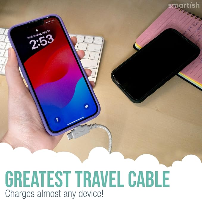 Smartish 2 in 1 USB C to USB C/Lightning Cable - Image 3