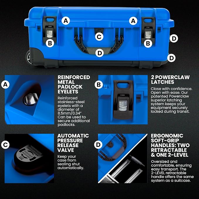 NANUK Wheeled Series 935 Lightweight NK-7 Resin Waterproof Protective Case - Image 4