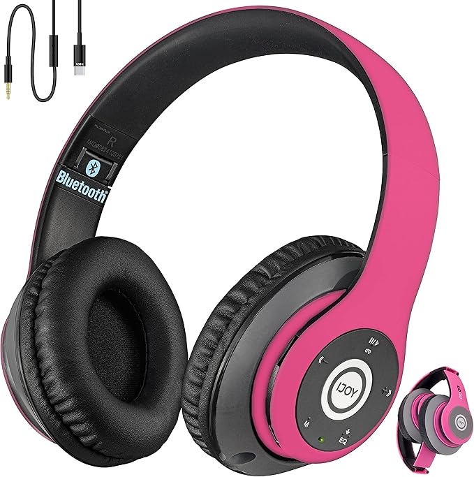 iJoy Bluetooth Headphones Over Ear, Wireless and Wired Foldable Headset by iJoyBrand