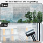 5" x 7" Grey/Black Screen Repair Kit, Strong Adhesive Fiberglass Mesh Patch Tape - Image 3