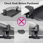 EHO Clamp-On Retractable Adjustable Keyboard Tray, Under Desk Ergonomic - Image 8