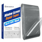 KING MOUNTAIN Black Window Screen Repair Tape, 3inX15FT Heavy Duty Screen by ForABetterHomeLife