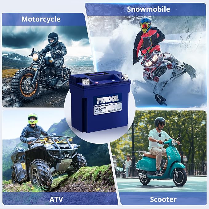 TYKOOL YTX20CH-BS Lithium LiFePO4 Motorcycle Battery, 12V 8Ah, Built in BMS - Image 3