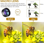 Phone Camera Lens, Upgraded 3 in 1 Phone Lens kit-198° Fisheye Lens + Macro - Image 6