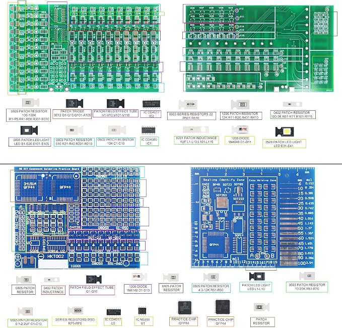 Soldering Practice Kit 5in1 DIY Music Spectrum Senior SMD Two-sided SMT - Image 4