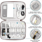 SELLYFELLY Electronics Organizer Travel Cord Organizer Case Compact Electronics - Image 3