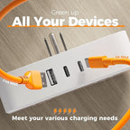 Surge Protector Outlet Extender, TESSAN Multi Plug Splitter - Image 3