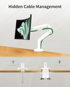 Ultrawide Single Monitor Mount, Adjustable Gas Spring Monitor Arm - Image 4