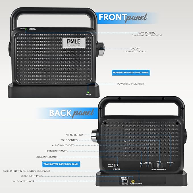 Pyle Wireless Portable Speaker Soundbox - Image 2