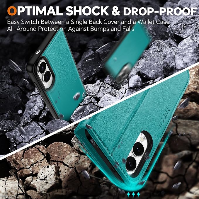 TUCCH Case for Galaxy S25 Edge, Detachable Wallet - Image 7