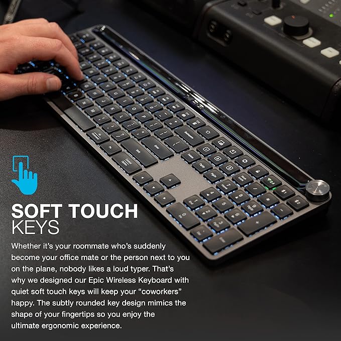 JLab, Wireless Keyboard, USB Dongle, 108 Keys - Image 6