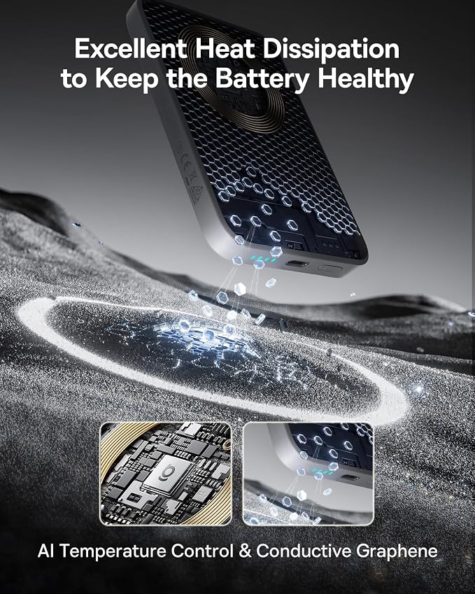 Baseus for MagSafe Portable Charger, 10000mAh Wireless Magnetic Power Bank - Image 5