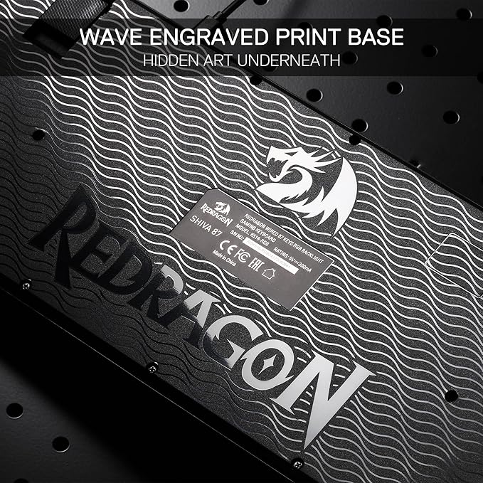 Redragon K516 Shiva TKL Wired RGB Membrane Gaming Keyboard, 87 Keys - Image 5