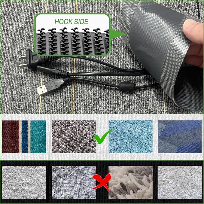 Floor Cable Covers - 20ft Oxford Fabric Cord Protector - Image 3