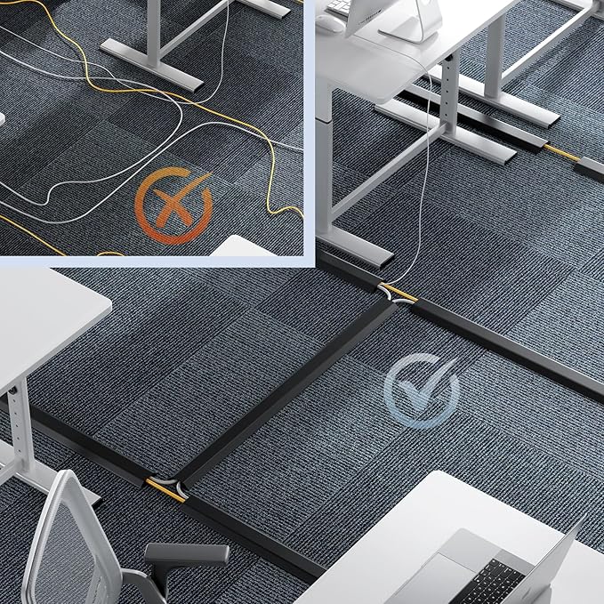 Yecaye 4ft Floor Cord Cover, Cord Covers - Image 3