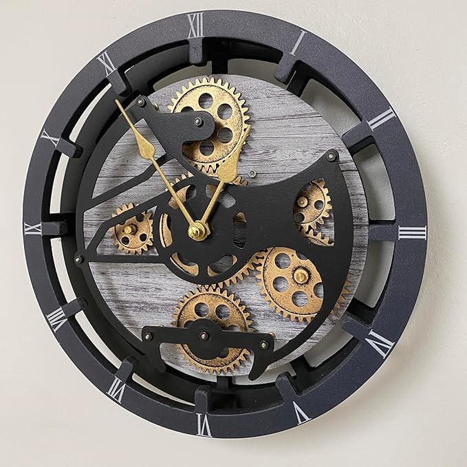 The Gears Clock Desk Clock 10 inches - Image 2