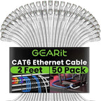 GEARit Cat 6 Ethernet Cable Cat6 Network Patch, Snagless Cord, Internet by GEARit