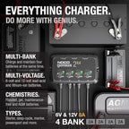 NOCO GENIUS2X4:8A 4-Bank Smart Battery Charger -6V/12VAutomatic Maintainer - Image 6
