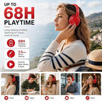 MIDOLA Bluetooth Headphones Over Ear 68H Playtime 6 EQ Wireless Headset - Image 2