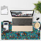 Sugar Skull Black Cats Gaming Mouse Pad 3mm Thick Stitched Edge Waterproof - Image 4
