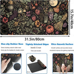 Desk Mat Botanical Witchery Mouse Pad Gaming Mat Dark Keyboard Mat, Long Mouse - Image 4