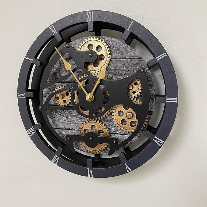 ImprovingLife The Gears Clock Desk Clock 10 inches - Image 2