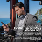 JLab JBuds Lux ANC Wireless Headphones, Hybrid Active Noise Cancelling - Image 5