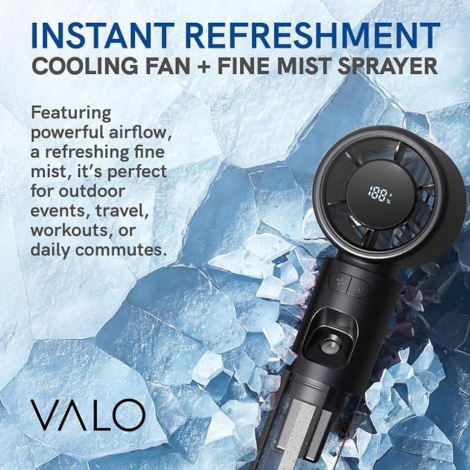 Valo Portable Rechargeable Fan - Image 2