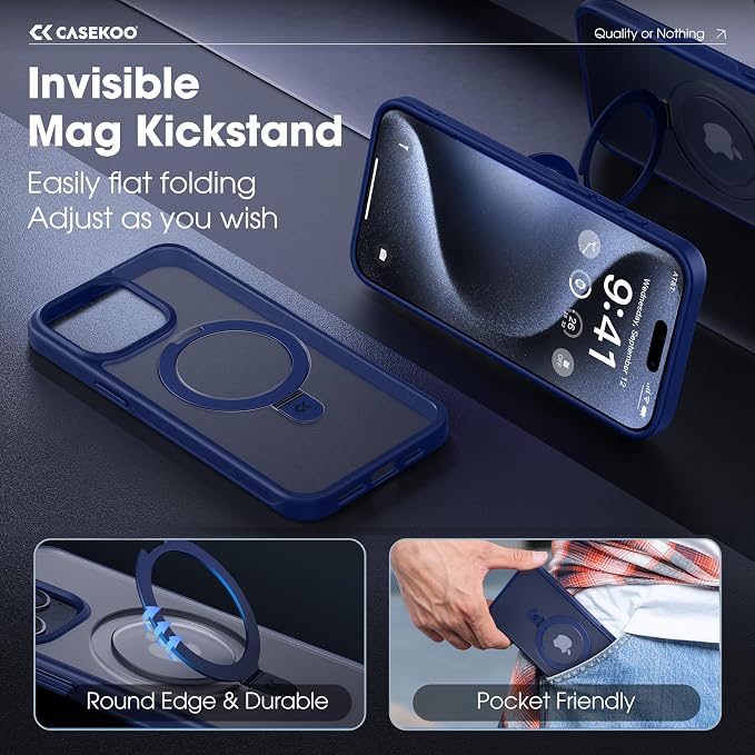 CASEKOO Designed for iPhone 15 Pro Case - Image 3