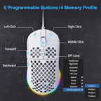 TMKB Falcon M1SE Ultralight Honeycomb Gaming Mouse, High-Precision 12800DPI - Image 3