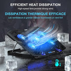 TopMate C5 12-15.6 inch Gaming Laptop Cooler Cooling Pad | 5 Quiet Fans and LCD - Image 3