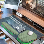2-in-1 Ergonomic Set, Wave Keyboard Wrist Rest and Massage Slope Mouse Pad - Image 5