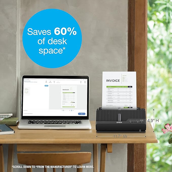 Epson Workforce ES-C220 Compact Desktop Document Scanner - Image 6
